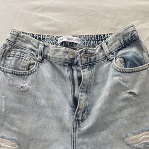 Zara Light Blue Boyfriend Jeans